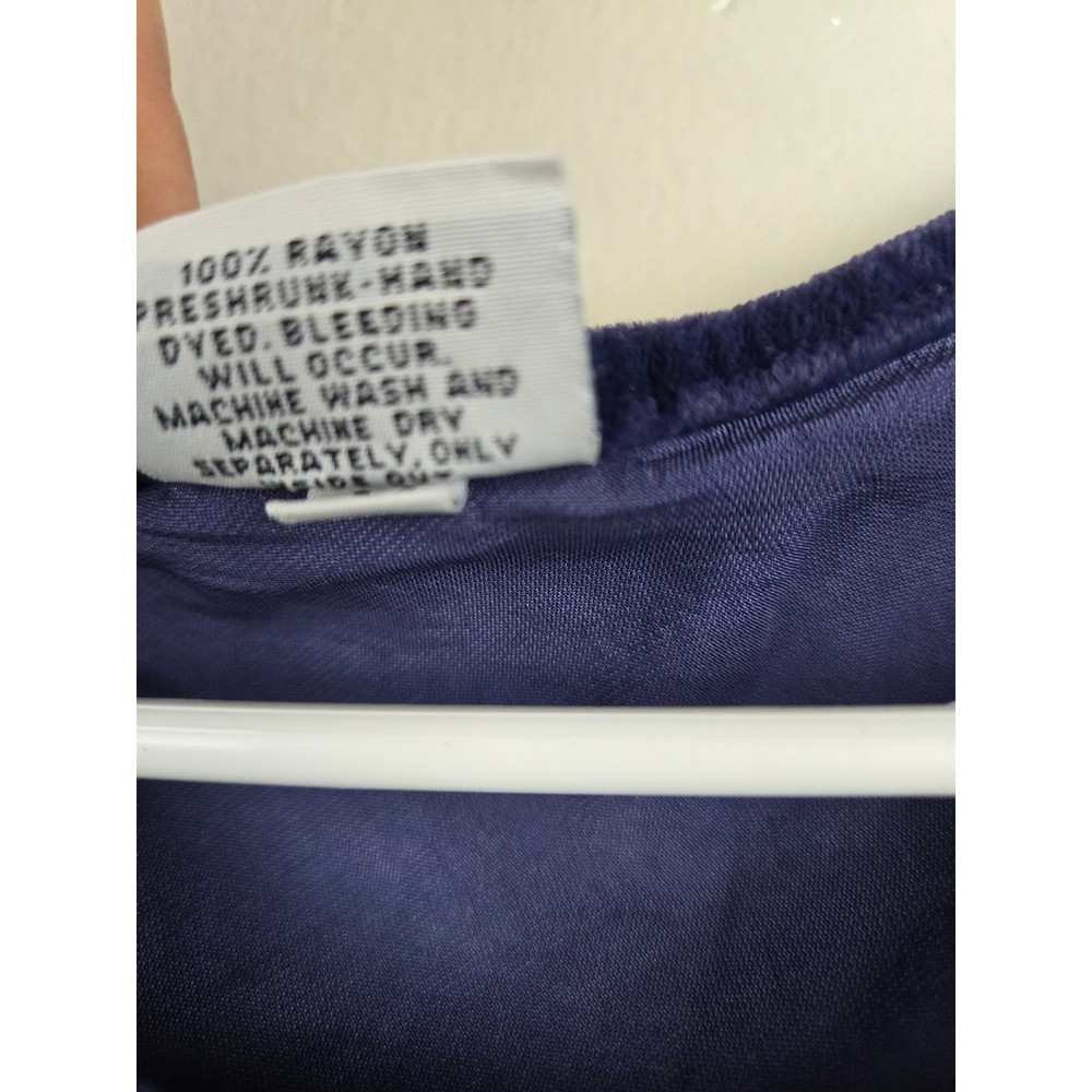 CP Shades Womens Purple Velvet Hand Dyed Rayon‎ Scoop Neck Tank Top Size M - Picture 4 of 9